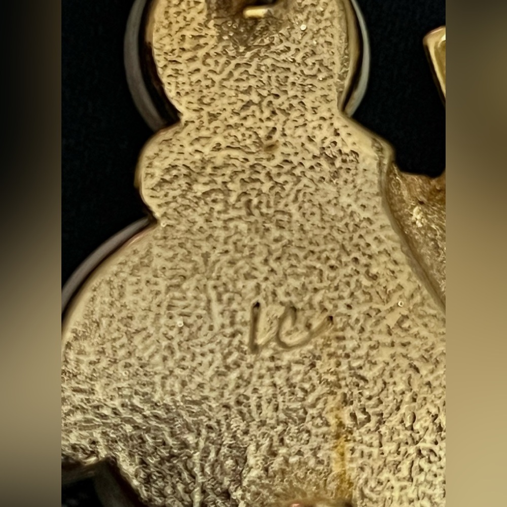 Liz Claiborne Snowman ⛄️ Pin. Vintage - Picture 8 of 13